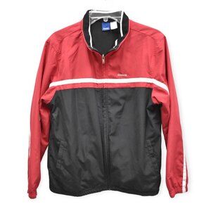 Reebok Track Jacket L Mens Vintage Full Zip Y2K Activewear Polyester Multicolor